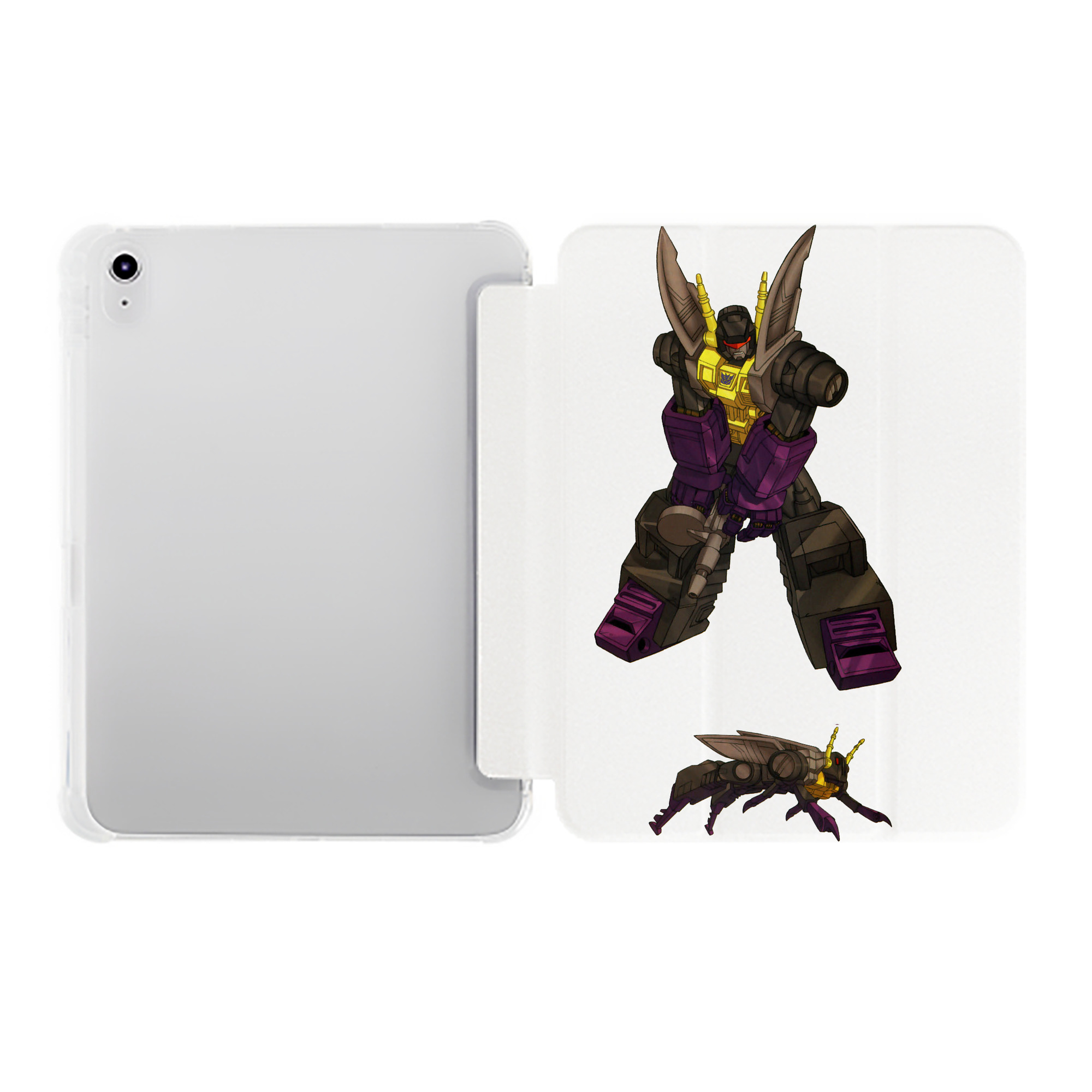 （画像用）  IPad ケース ペン収納付き 三つ折りスタンド PUレザー×シリコン 対応機種9.5/10.5/10.9インチ